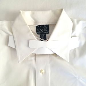 Jos. A. Bank Traveler's Collection White Long-sleeve Dress Shirt